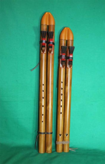 native indian flute double - Click Image to Close