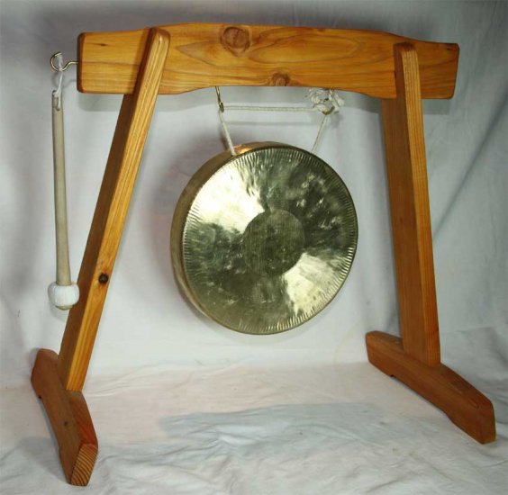Set Gongständer mit Gong - zum Schließen ins Bild klicken