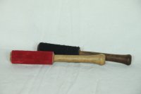 (Bild für) Klangschalenschlägel Holz/Leder