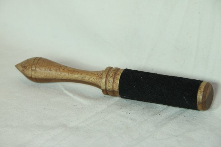singing bowl beater wood/leather - Click Image to Close